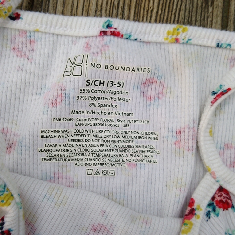 Simple Ribbed Floral Colorful Tank Top - Picture 6 of 9
